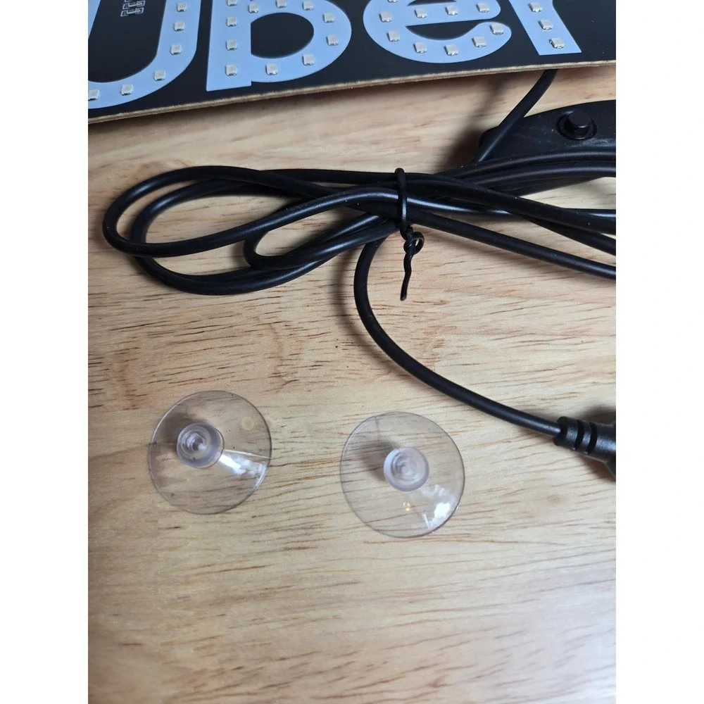 Rideshare LED Light Sign Green Rideshare Car Windshield USB Powered - Picture 7 of 10